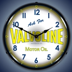 Valvoline Motor Oil LED Backlit Clock