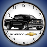 Chevrolet Silverado Black LED Backlit Clock