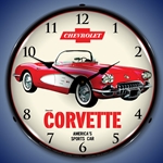 1959 Chevrolet Corvette LED Backlit Clock