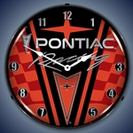 Pontiac Racing LED Backlit Clock