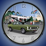 1969 Camaro SS Rocket Gas LED Backlit Clock