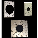 Diamond Plate 220v Outlet Wall Plate Covers