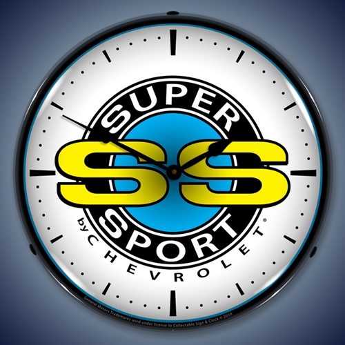 Chevrolet Super Sport LED Backlit Clock