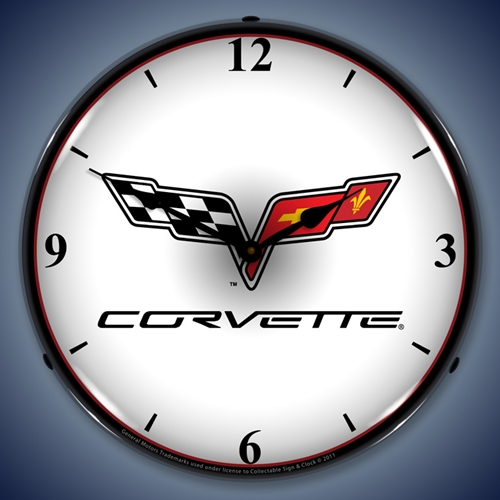 C6 Corvette LED Backlit Clock