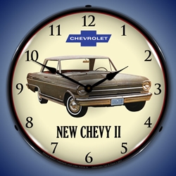 1962 Chevy II Nova LED Backlit Clock