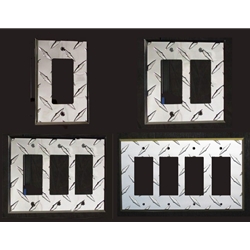 Diamond Plate Decora - GFCI Switch - Outlet Cover - Wall Plate